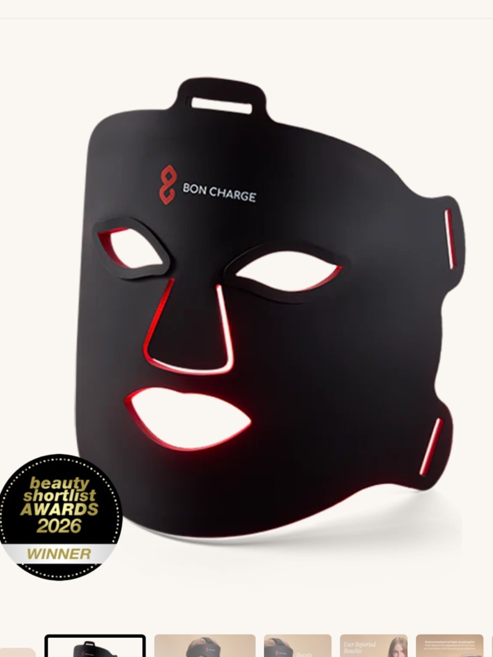 BON CHARGE Red Light Facial Mask